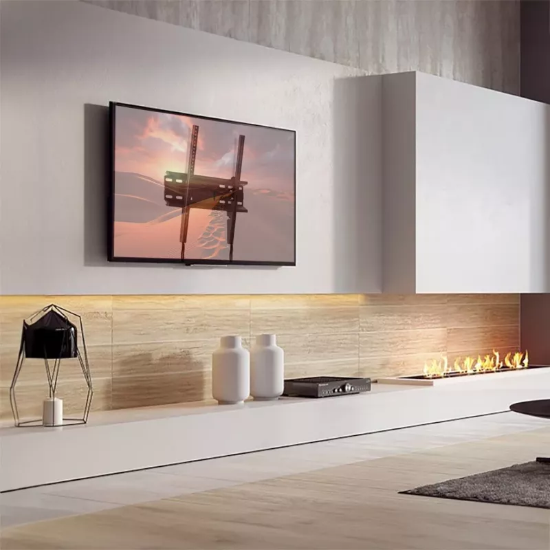 Soporte de pared para TV MACLEAN MC-748A VESA 100x100–400x400 mm inclinable negro soporta hasta 45 kg