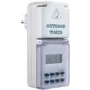 Temporizador digital AS Schwabe 24033 — temporizador programable para enchufe, máx. 3500 W, IP44 protegido contra salpicaduras