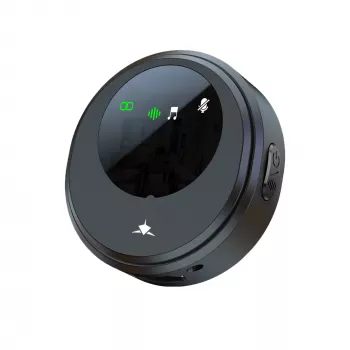 White Shark DSM-06 Tassa Micrófono lavalier inalámbrico, USB-C, Negro