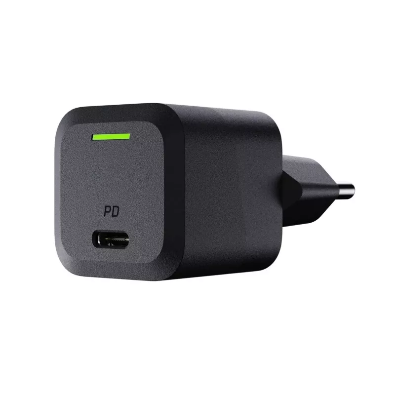 Cargador para dispositivos móviles Green Cell CHARGC06, USB-C 33W, Quick Charge 3.0, entrada AC 100–240V, negro