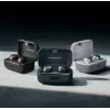 Auriculares deportivos inalámbricos Bluetooth con cancelación de ruido SENNHEISER Momentum MTW4 - blanco y plateado