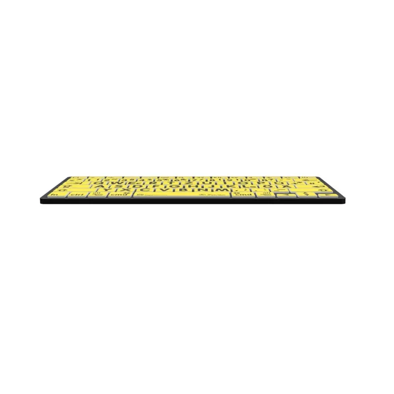 Teclado Logickeyboard LKB-LPBY-BTON-DE Bluetooth QWERTZ Alemán Negro - Amarillo (LKB-LPBY-BTON-DE)
