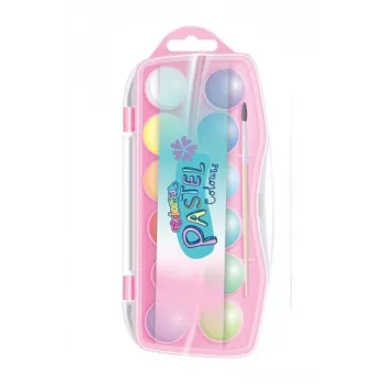 Set de acuarela colorino 85443PTR — 12 colores, paleta compacta, para colegio y hobby