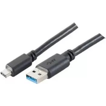 Cable ShiverPeaks BS77141-1.8 de 1,8 m USB-C a USB-A negro