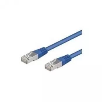 Cable de red CAT 5e Wentronic Goobay, SF/UTP, azul, 3 m - mezcla de cobre CCA (68056)