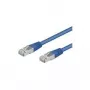 Cable de red CAT 5e Wentronic Goobay, SF/UTP, azul, 3 m - mezcla de cobre CCA (68056)