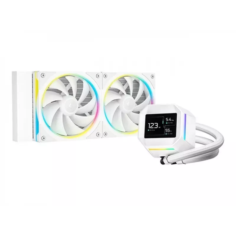 DeepCool LM240 WH Refrigeración líquida para procesador 12 cm Blanco 1 ud.