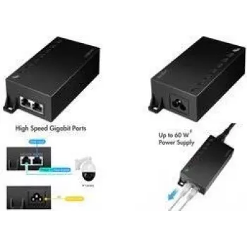 Inyector PoE LogiLink POE007 10/100/1000 Mbit/s IEEE 802.3bt, IEEE802.3af (15,4 W), IEEE802.3at (30 W)
