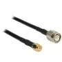 Cable coaxial DeLOCK 89507 RG-58 C/U 10 m TNC SMA negro