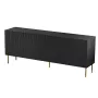 Cómoda JUNGLE 190x40.5x74.5 negro mate + patas doradas