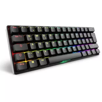 Teclado Sharkoon 100065629 Home USB QWERTZ alemán negro