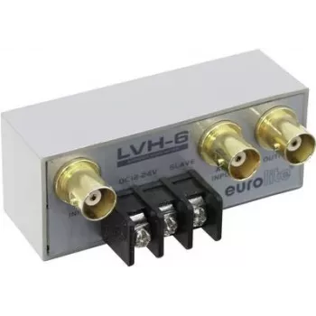 Conmutador BNC EUROLITE LVH-6 carcasa metálica 6 canales