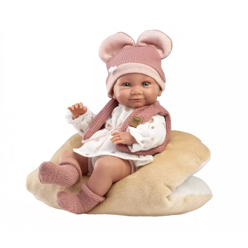 Muñeca Llorens 40 cm bebé de vinilo con rasgos realistas y cuerpo blando