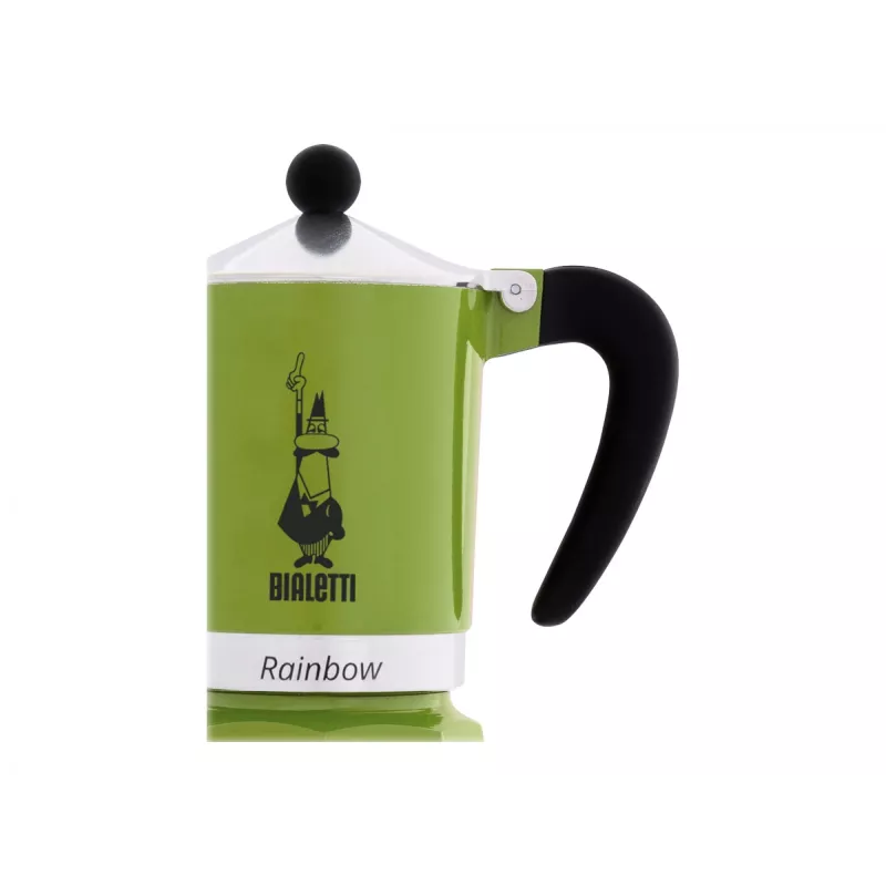 Bialetti Rainbow cafetera moka negra, verde