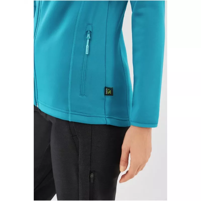 Sudadera con capucha Viking Jukon Lady S, sudadera con capucha midlayer para mujer, verde hierba, Polartec, talla S