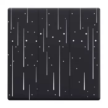 Cubierta decorativa para interruptor táctil Sonoff T5-3C-86 — estampado de estrellas, placa de pared