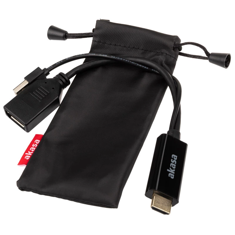 Cable adaptador HDMI a DisplayPort Akasa AK-CBHD24-25BK