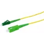 Logilink Professional - cable de parcheo - SC/APC monomodo (M) a LC/APC monomodo (M) - 3 m - 2 mm - fibra óptica - simplex - 9/125 µm - G.657.A2/OS2 - libre de halógenos - amarillo