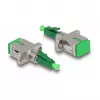 DeLOCK acoplador híbrido de fibra óptica LC simplex conector macho a conector hembra SC simplex verde