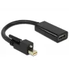 Adaptador de cable de vídeo DeLOCK 62640 Mini DisplayPort a HDMI 0,25 m negro