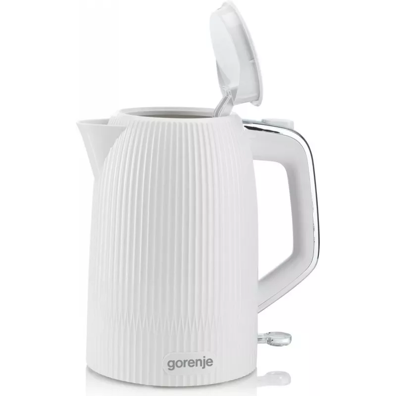 Gorenje Hervidor | K17DPW | Eléctrico | 2200 W | 1,7 L | acero inoxidable | base giratoria 360° | blanco