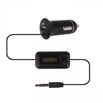 Transmisor FM cargador USB extra digital DV00MP0116 para vehículos de 12V y 24V
