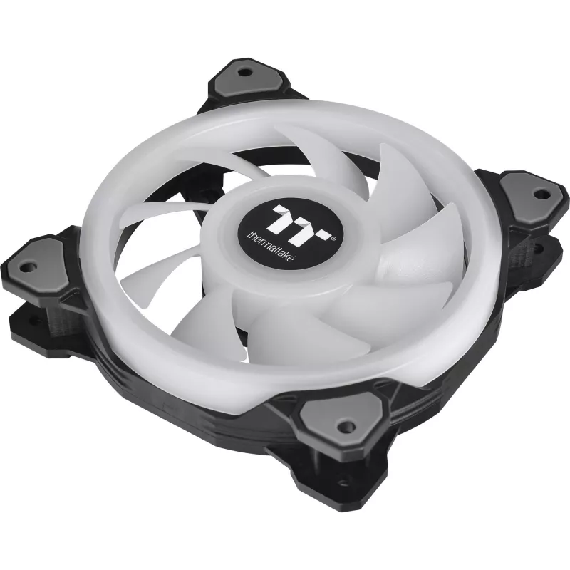 Thermaltake Riing Quad 14 RGB CL-F089-PL14SW-C ventilador de radiador de 140 mm, TT Premium Edition, negro