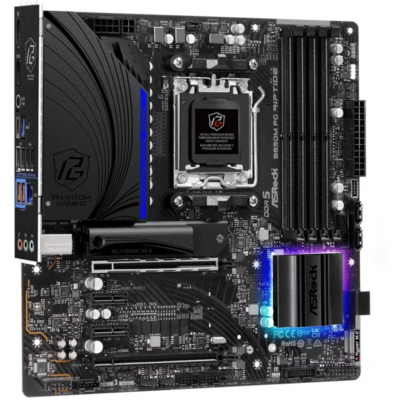 Placa base ASRock B650M PG Riptide AMD B650 Socket AM5 micro ATX