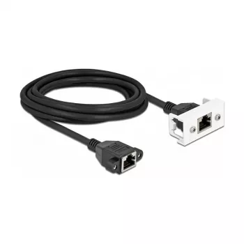 DeLOCK cable de extensión de red Cat.6A 3 m negro