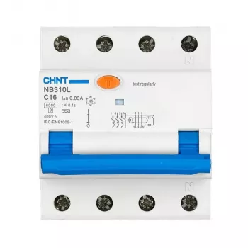 Interruptor diferencial Chint NB310L/3N 3P+N C32 30mA protección contra corriente de fuga y sobrecarga