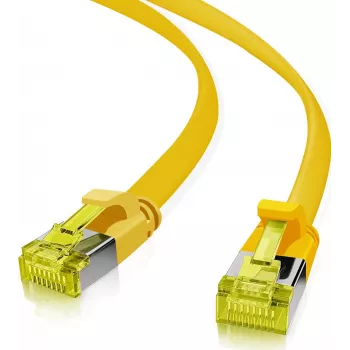 helos Cat.6a Ultra-Flat U/FTP AWG 32 Cable de conexión 205251, 7,5 m, amarillo