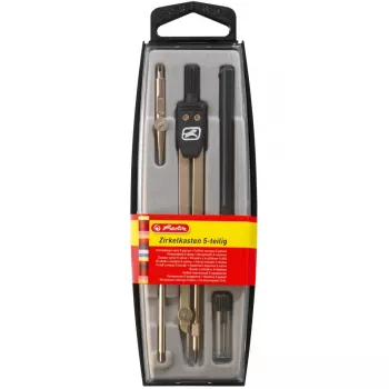 Compás Herlitz 8710303 negro metalizado 5 unidades