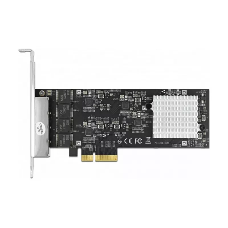 DeLOCK 89192 tarjeta PCI Express x4 Quad LAN de 2,5 Gigabit, 4x RJ45, RTL8125