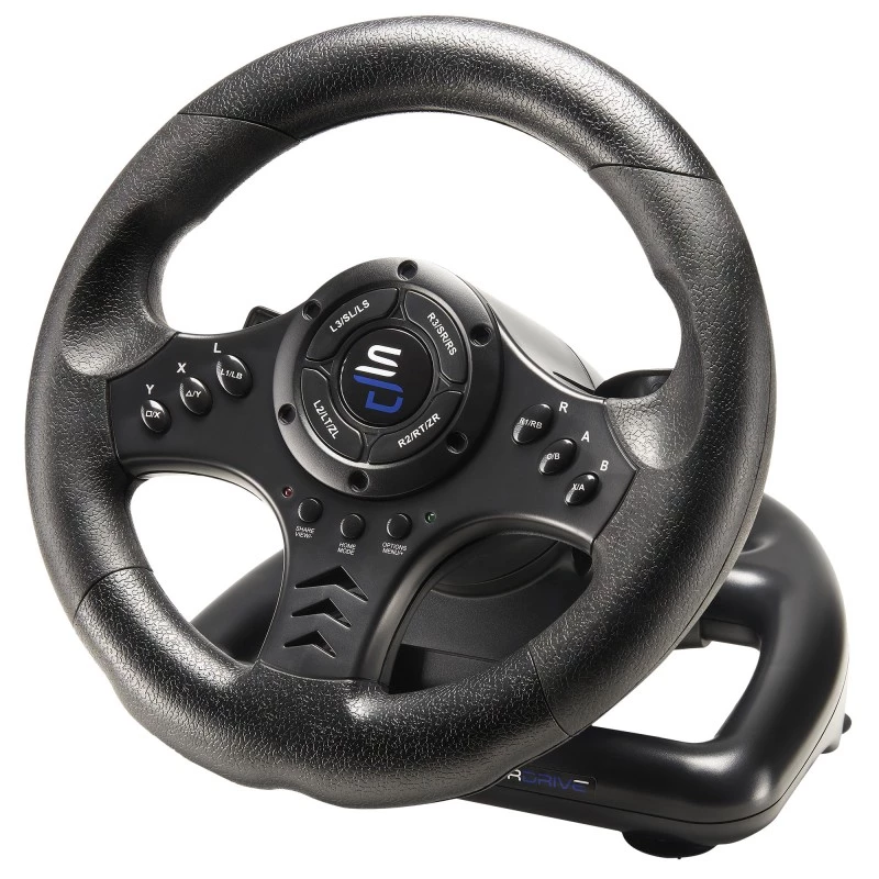 Volante + pedales Subsonic SA5426-NG negro USB rotación 180°