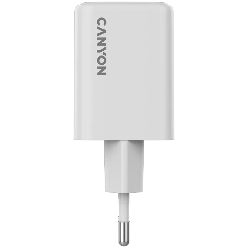 Cargador Canyon CU45CC GaN 45 W 2xPD, blanco (CNS-CUW45CC)