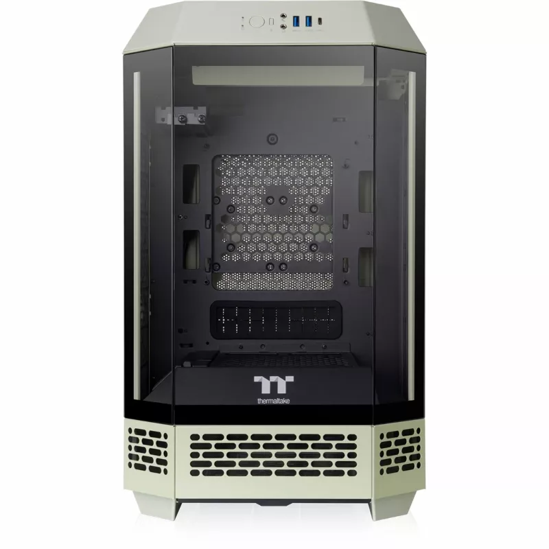 The Tower 250, caja torre verde claro, cristal templado