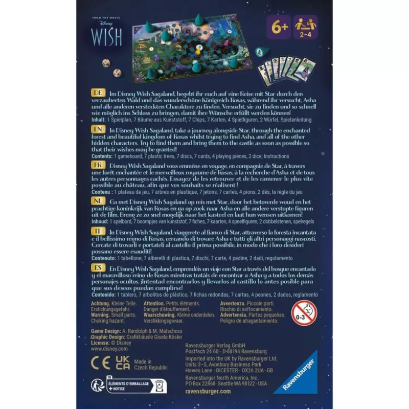 Disney Wish Sagaland, juego de mesa