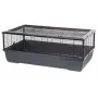 Jaula INTER ZOO Bernie negra para pequeños animales 100 x 54 x 39 cm metal