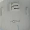 Reloj de pared NeXtime 5192wi Wood Wood Small 22x20 cm, blanco