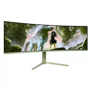 Monitor de ordenador curvo Arozzi Nova 49 pulgadas (124,5 cm) Dual QHD 5120×1440 LED VA, 4 ms, Verde