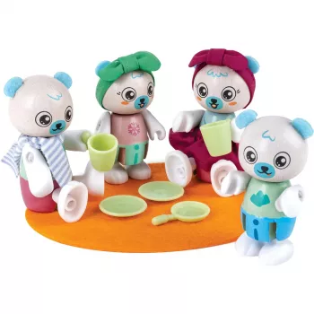 Hape Familia de osos polares Figura de juego