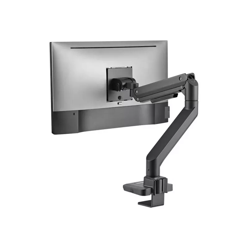 LogiLink BP0168 Brazo de monitor con resorte de gas, 17-49 pulgadas, hasta 20 kg, negro