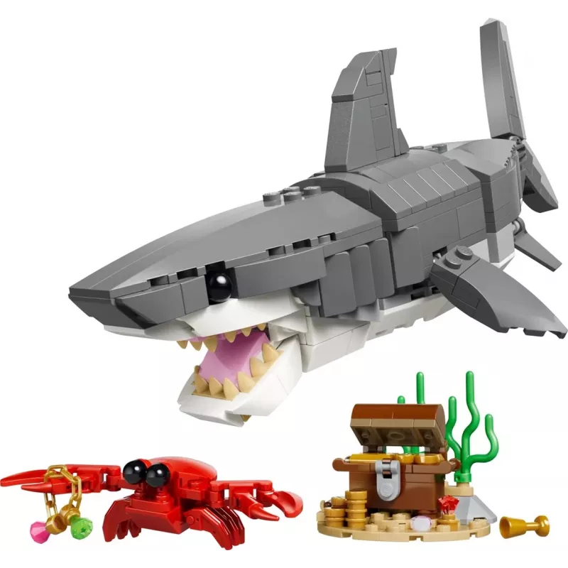 LEGO CREATOR 3 EN 1 31381 Tiburón aterrador con un cofre del tesoro