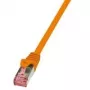 Cable de red LogiLink 2 m Cat.6 RJ-45 S/FTP naranja