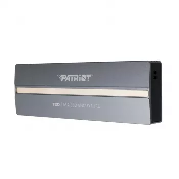 Carcasa externa para SSD NVMe M.2 PCIe PATRIOT PV810UPNGM – USB-C 3.2 Gen 2, compatible con 2230/2242/2260/2280, hasta 8 TB, aluminio, gris