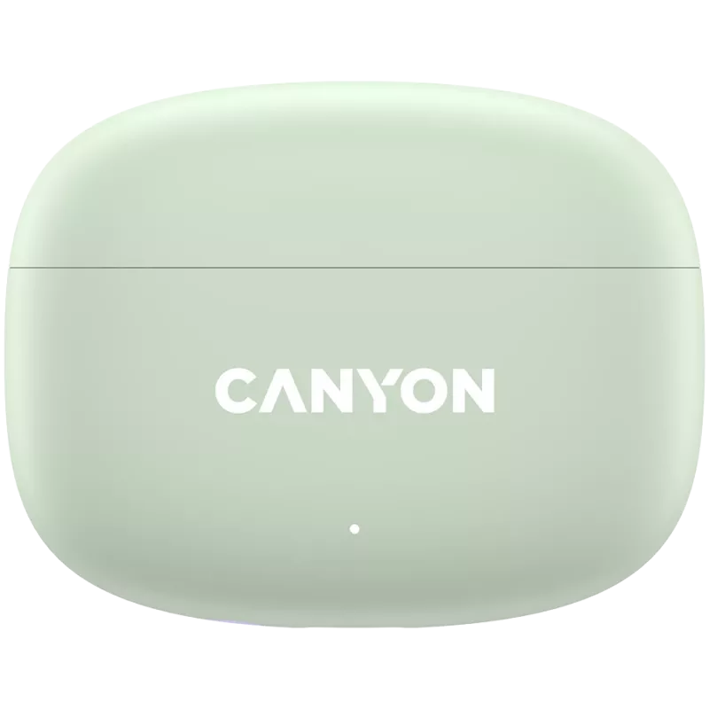 Canyon TWS-9 CNS-TWS9G Auriculares – True Wireless – Bluetooth 5.4 – In-Ear – 6h + 30h de autonomía – estuche de carga USB-C – control táctil – verde