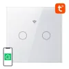 Interruptor de luz táctil inteligente WLAN Gosund SLS2 (modelo SW12) — control táctil, conectividad WLAN, cableado N/doble opcional