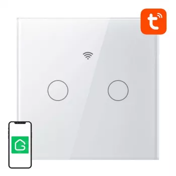 Interruptor de luz táctil inteligente WLAN Gosund SLS2 (modelo SW12) — control táctil, conectividad WLAN, cableado N/doble opcional