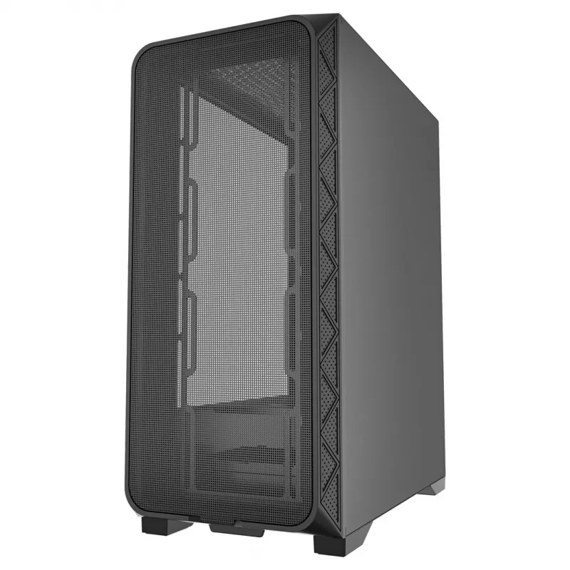 Gembird CCC-FC-M200 Caja ATX Gaming, Fornax M200, Mesh, sin ventiladores, negra