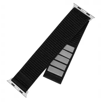 Correa de reloj de nailon FIXED Sporty Strap FIXNST2-436-BK para relojes de 38/40/41mm, negra